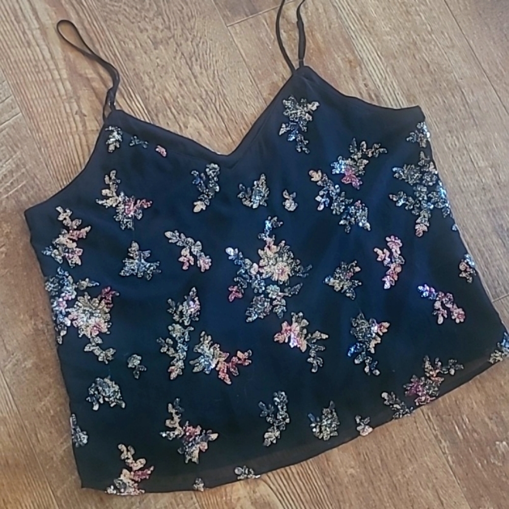 NWT! Banana Republic Sequin Top, Size XL